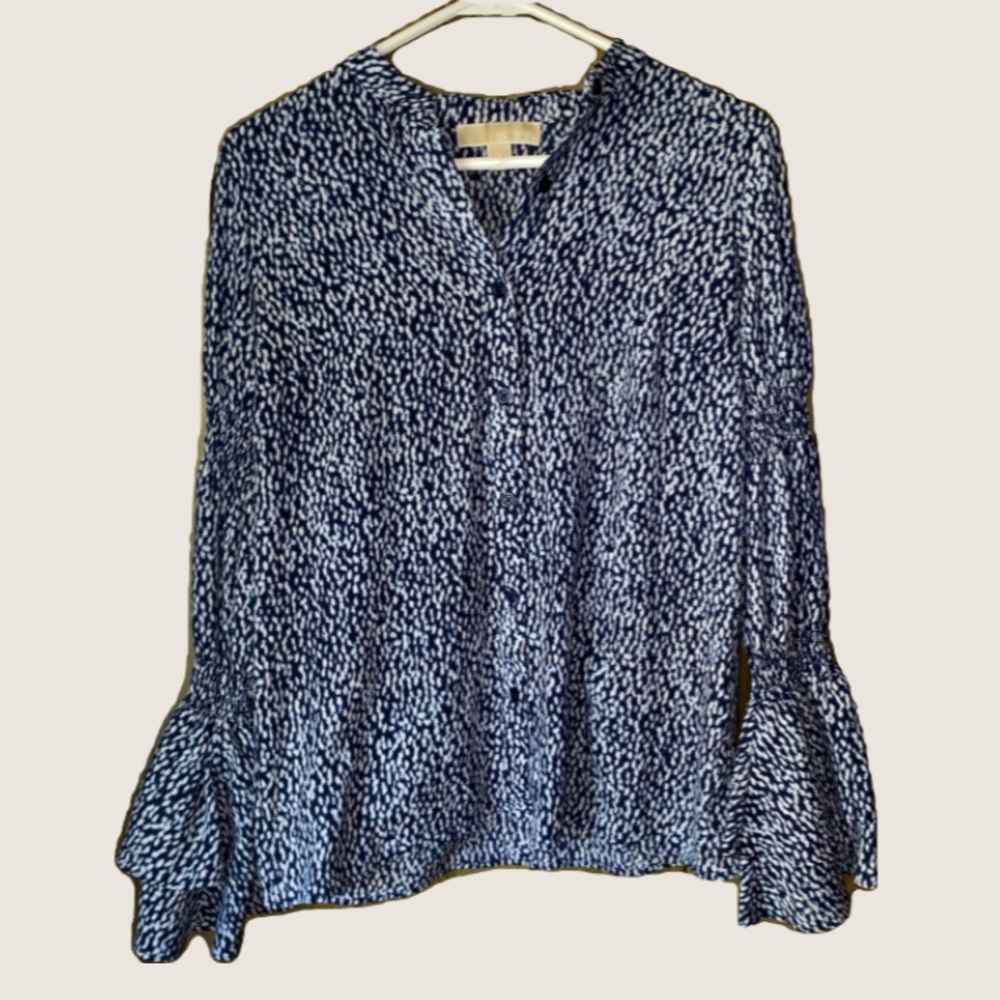 Ruffled Blouse & Skirt Set